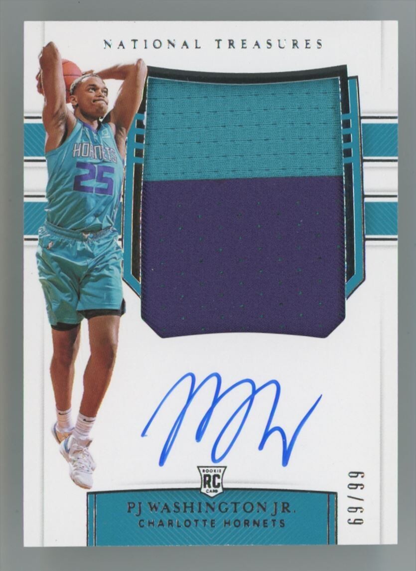 2019-20 National Treasures Basketball RC Patch Auto PJ Washington Jr. /99 #122