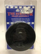 Dearborn Brass 9BL Eurodesign Black Strainer Drain Assembly Full 3-1/2" Opening