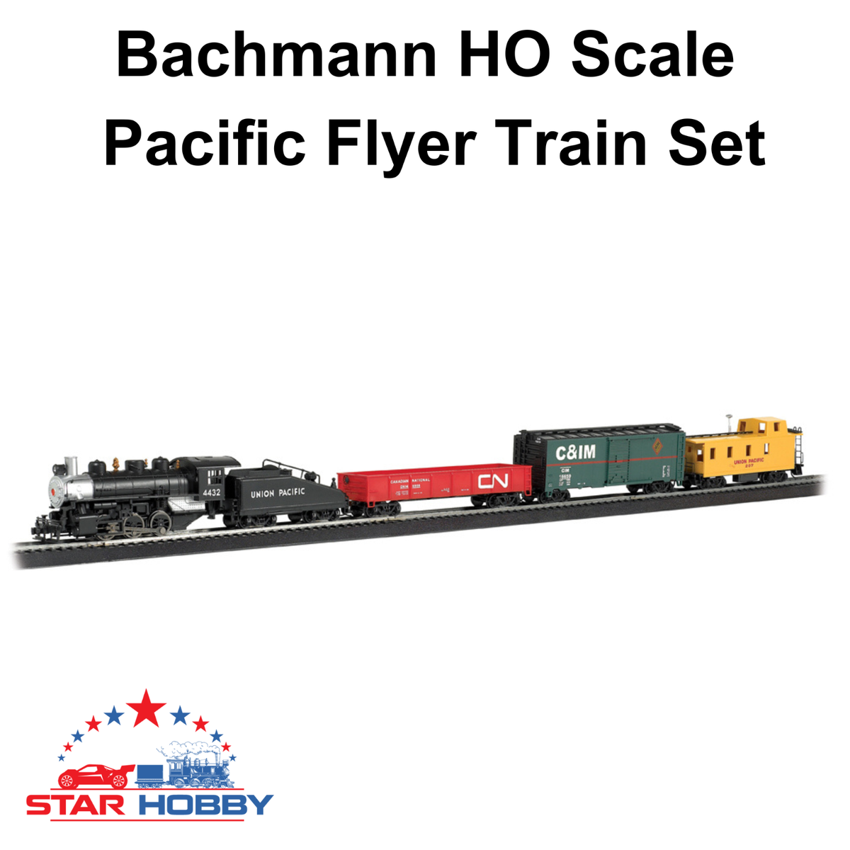 Bachmann Trains Pacific Flyer Ready-to-Run HO Scale Train Set for