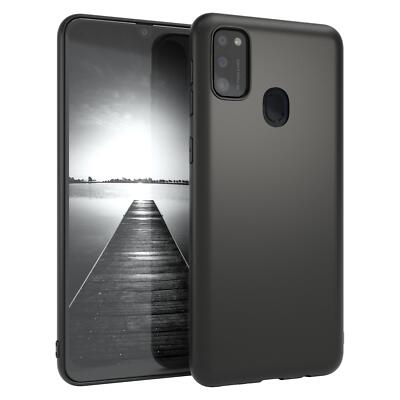 Für Samsung Galaxy M30s / M21 Schutzhülle TPU Tasche Slim Soft Etui Matt Schwarz