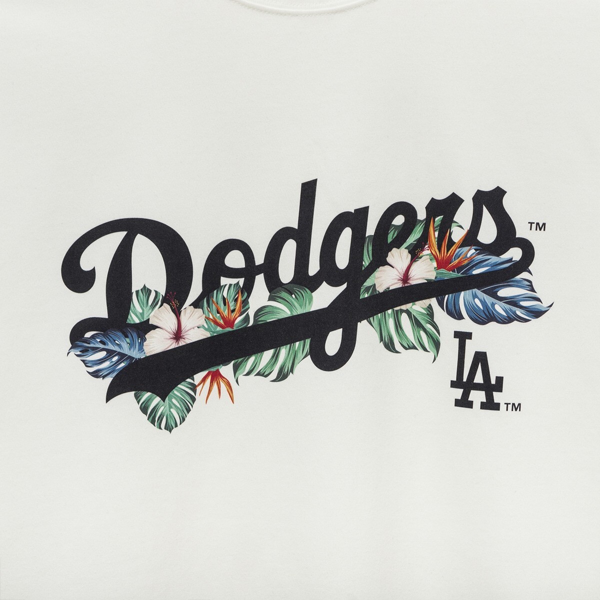 ☆New Era☆ MLB LA Dodgers Flower Script T-Shirt Off White 1 New Era MLB LA Dodgers Flower Script T-Shirt, White | eBay