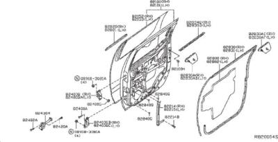Genuine Nissan 82851-EA51C Weatherstrip Clip Genuine Nissan 82851-EA51C Weatherstrip Clip