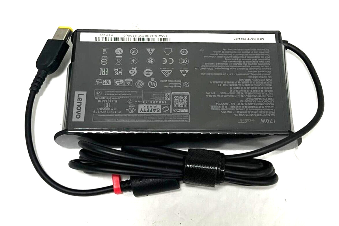 Lenovo Genuine 170w 20A Slim Charger Power Adapter Square Tip ADL170SCC3A
