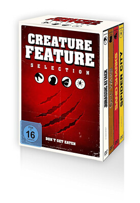 Horror DVD Sammlung Creature Feature Selection - 4 DVDs FSK16 Neu & Uncut