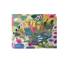 Aceo By Kenna Painting Original Abstract Garden Stepping Stones 2.5” X 3.5