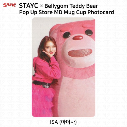StayC x Bellygom Teddybär Pop Up Store Offizieller MD Becher Öko Tasche Fotokarte KPOP - Bild 17 von 72