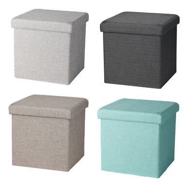 Urban Living Sitzhocker mit Stauraum ASPECT LIN Sitzwürfel Aufbewahrungsbox Box