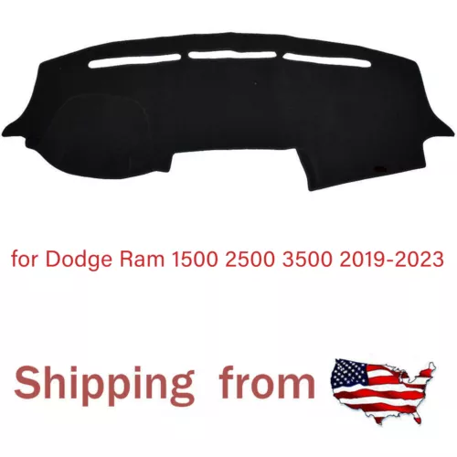 Dash Mat Cover fit for Dodge Ram 1500 2500 3500 2019-2023 Dashboard Pad Carpet