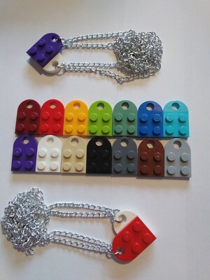 Lego Heart Necklaces, Best Friend necklaces (2 necklaces