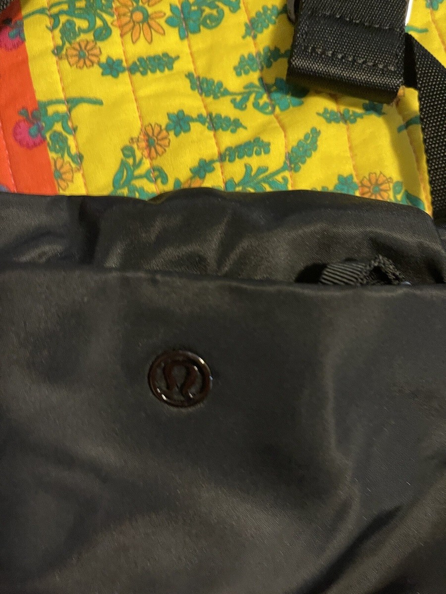 Lululemon Essential Yoga Mat Carrier w/ Straps & Detachable Blk