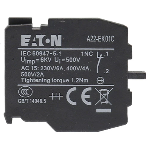 1PC New Eaton Moeller A22-EK01C A22EK01C Contact fast Ship #YP1