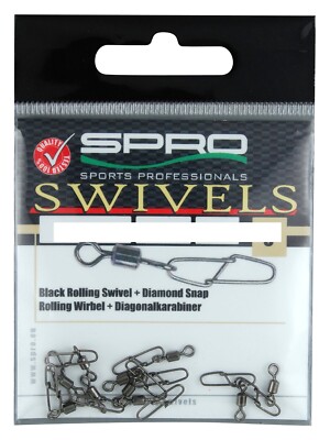 Spro Swivels Rolling Diamond Snap Verschiedene Größen