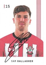 SAM GALLAGHER SIGNED SOUTHAMPTON FC OFFICIAL CLUB 6x4 PROMO CARD