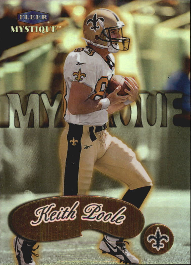 1999 Fleer Mystique Gold New Orleans Saints Football Card #31 Keith Poole