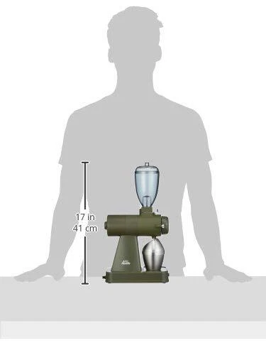Molinillo de café Karita Next G molino eléctrico verde militar hecho en Japón Foto 4 de 4