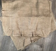 Amity Home King Pillow Shams Brown Beige Tan Linen Woven Tweed 19 x 31