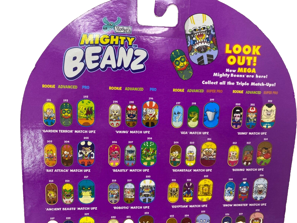 Moose's Mighty Beanz Original Series-4 Starter Pack 6 Beanz Spin