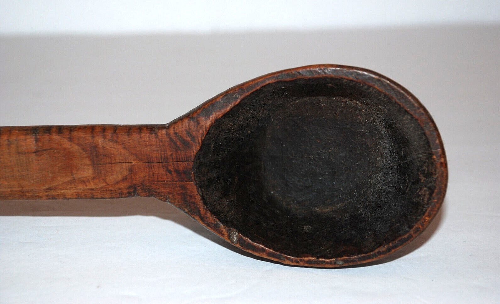 Antique Primitive Hand Carved Wooden Kitchen Spoon Farmhouse Rustic 19 3/4