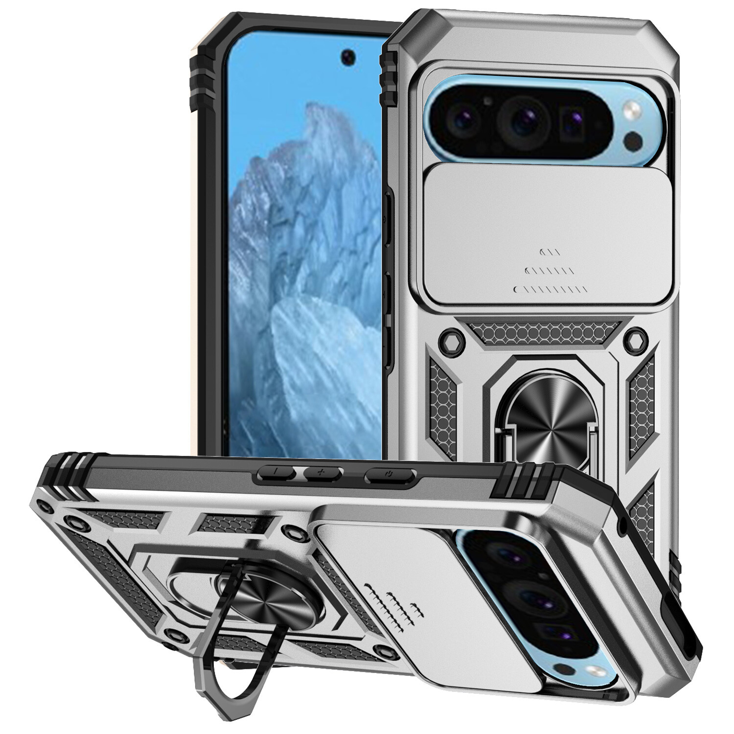For Google Pixel 9 Pro XL 8 Pro 8A 7 6 6A Shock-proof Heavy-duty Phone Case