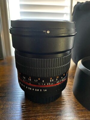 Samyang 85mm F1.4 Aspherical Lens for Canon EOS EF Mount Digital SLR