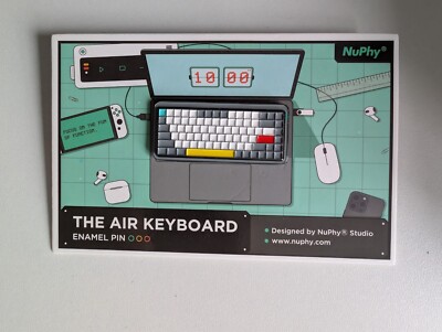NuPhy Enamel Pin - The Air Keyboard - New