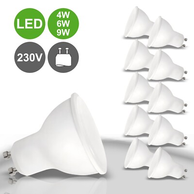 230V LED Leuchtmittel 4W 6W 9W GU10 Spot Birne Strahler Set 10x