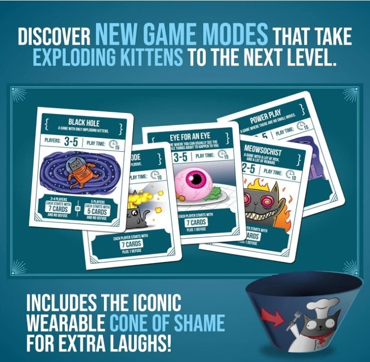 ¡Nuevo! Exploding Kittens Deluxe - Recetas para desastres (colección definitiva) Foto 4 de 4