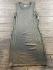 Calvin Klein Womens Size Medium Sleeveless Sheath Sweater Dress Gray 