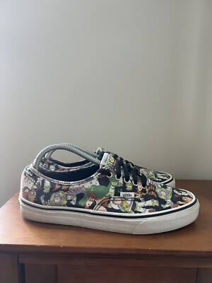 Vans X Toy Story Authentic Multi Print Black True White Woody Buzz