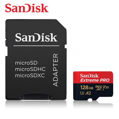 Sandisk 128GB Extreme PRO A2 V30 UHS-I U3 microSDXC Card 200MB/s 