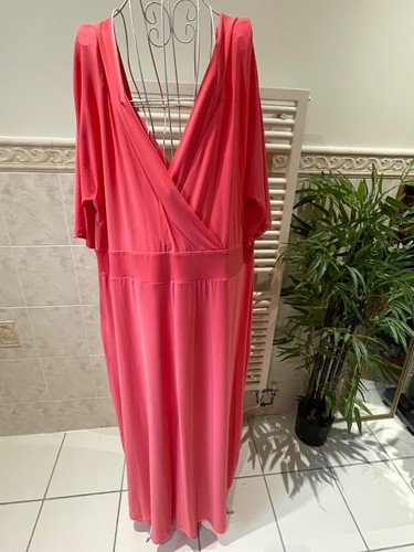 New Size 2XL (24) Nina Leonard (QVC) Short Sleeve Crossover Maxidress - Picture 5 of 9