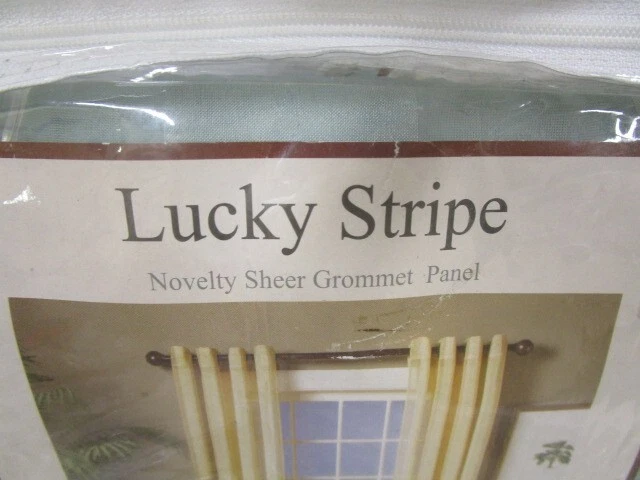 Stylemaster Belle Maison Lucky Stripe Spa Verde Novedad Paneles de Ojal Transparente x 8 Foto 2 de 4