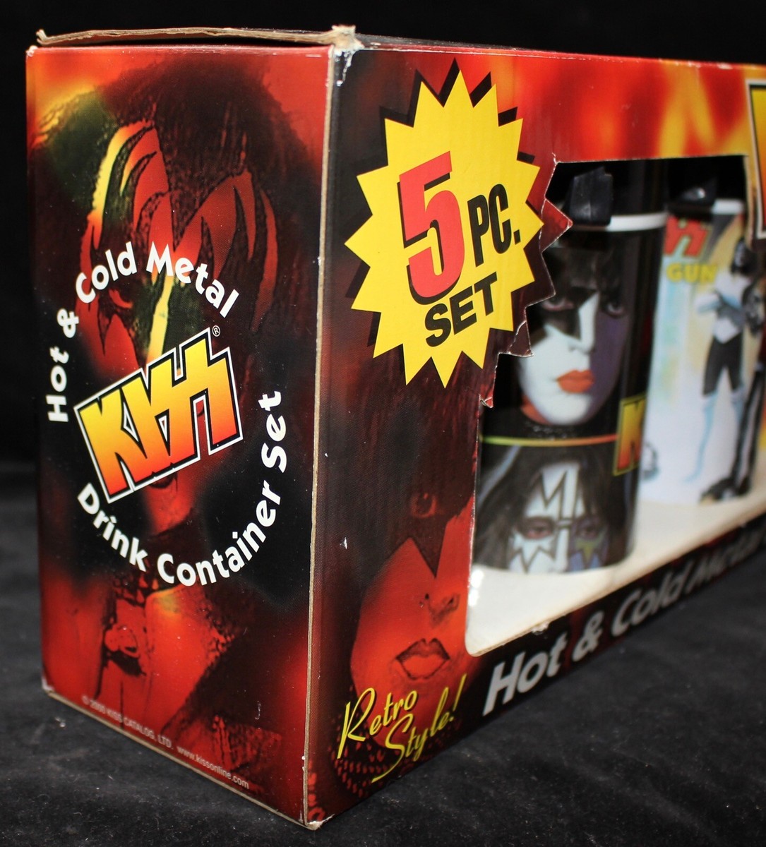希少‼︎KISS ショットグラスセット2006 ヴィンテージ 入手困難 キッス　力 KISS - SET OF 5 HOT & COLD METAL DRINK CONTAINERS-2000-LIMITED ED