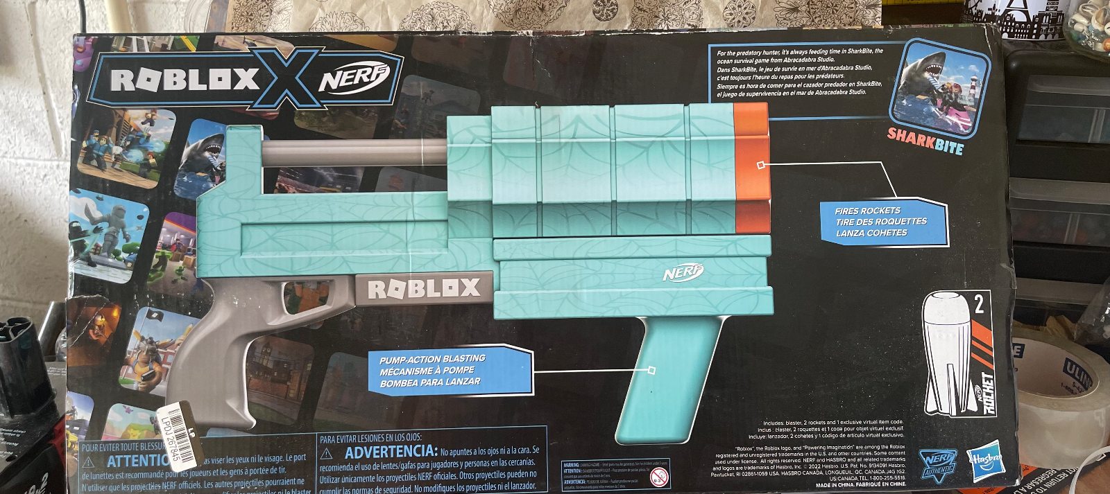 Nerf Roblox Sharkbite Blaster, Lego Friends Olivia's Electric Car