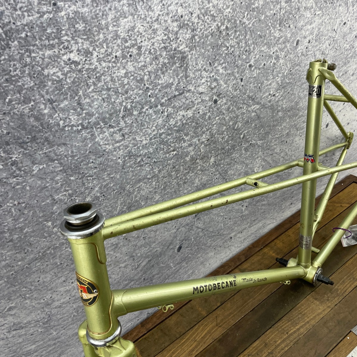 Vintage Motobecane Mixte Frame Set 50 cm Step Through Steel 80s