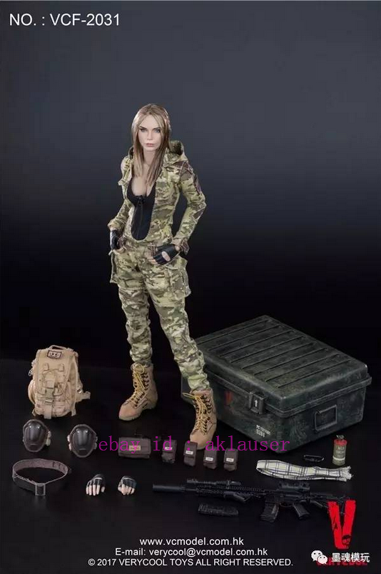 Verycool Vcf-2031 1/6 Camouflage Female Soldier Villa Action