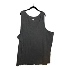 Kingsize Basic Sleeveless Tank Top in Dark Gray Big and Tall Size 9XL NWOT