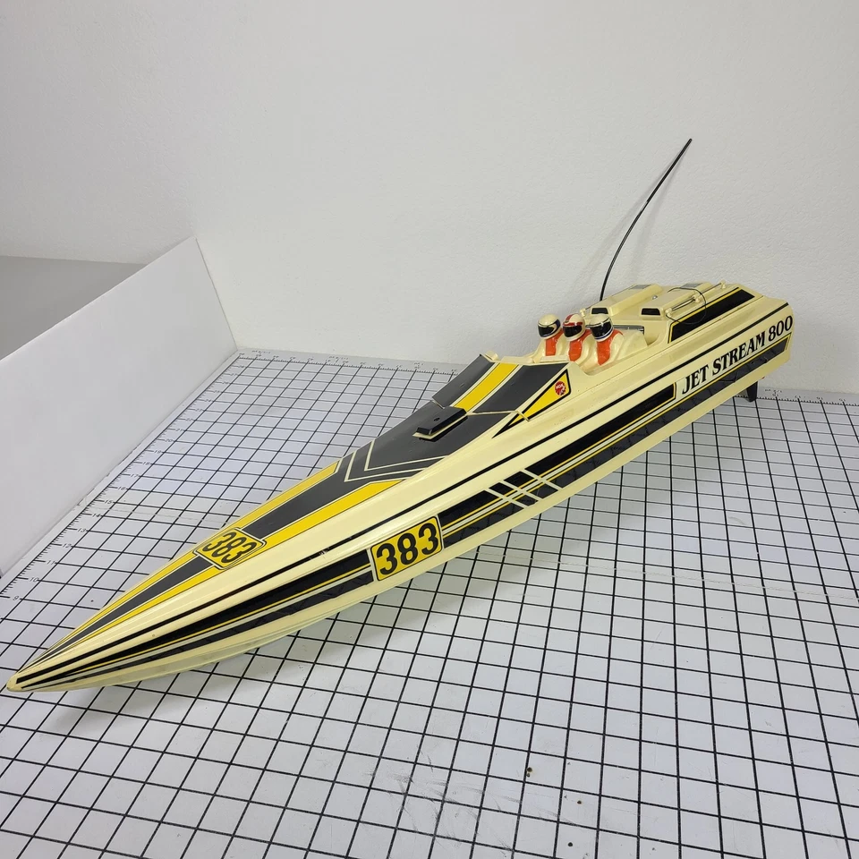 Vintage Kyosho Jet Stream 800 Remote Control Speed Boat w/Motor, Very Good Cond. - Image 2 of 4