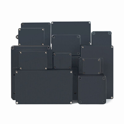 Black Waterproof Junction Box Case Electrical Cable Wire Connector Outdoor IP65