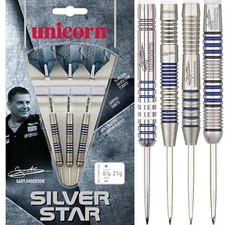 Unicorn Gary Anderson Silver Star Darts 20g 21g 22g 23g 24g 25g 26g 27g grams