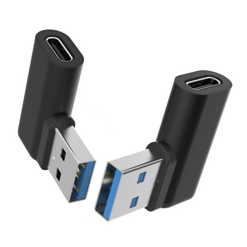Right Angle USB 3.0 to Type C Adapter for Efficient Data Transfer and Charging - Zdjęcie 3 z 8