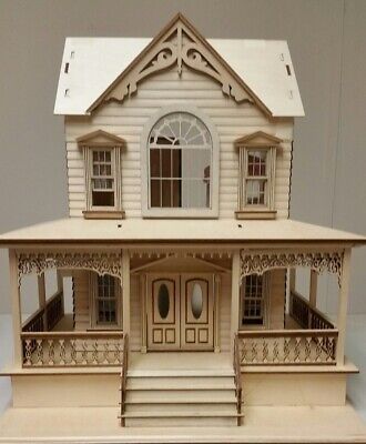 Little Briana Country Victorian Cottage 1:24 Scale Dollhouse NO Shingles