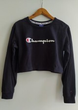 Champion Crop Pullover Gr. S M Schwarz