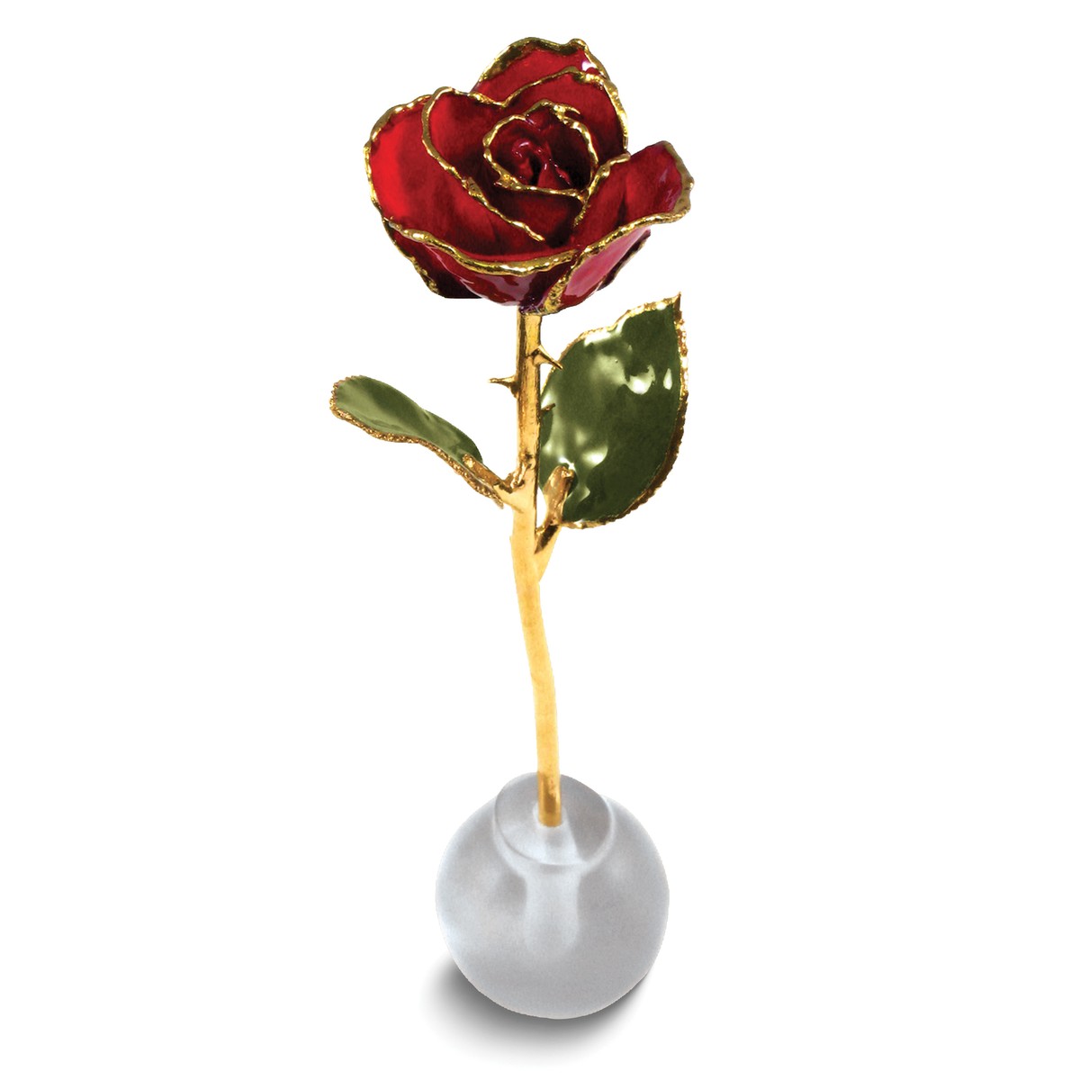 Lacquer Dipped Red Real Rose Adjustable Ring in Gift Box Lacquer Dipped Red Real Rose Adjustable Ring in Gift Box