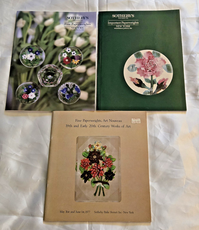 Sotheby's Paperweights  - 3  auction catalogs