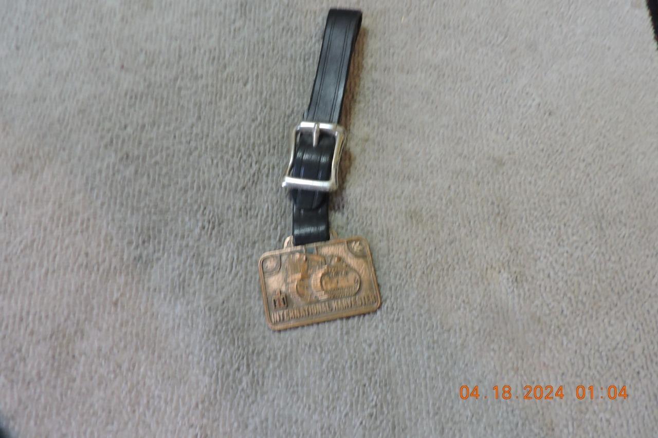 OLD International Harvester Watch Fob IH Nebraska Tractor Ph Jackson 15