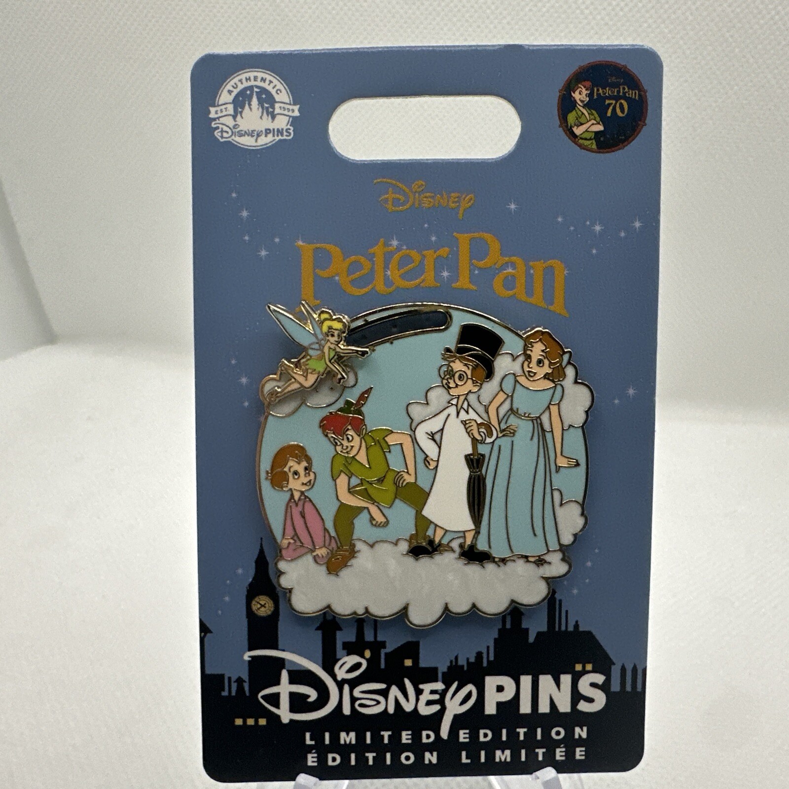 Disney Peter Pan 70th Slider Tinker Pin 2023 LE Of 4500 Pins - Original Package