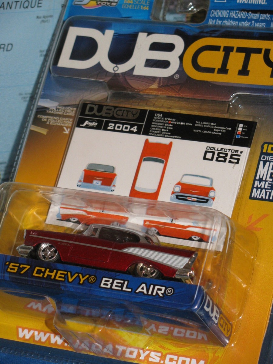 JADA BIGTIME MUSCLE DUB CITY 1957 CHEVY BEL AIR 085 RED ***BRAND