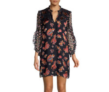Alice + Olivia $395 NWOT Julius Floral Ruffle Dress, S