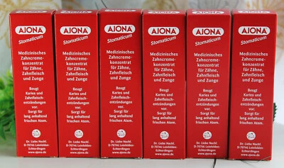 DR. LIEBE NACHF 6x25ml AJONA Stomaticum Zahncreme Konzentrat für Zähne Zahnfleisch Zunge